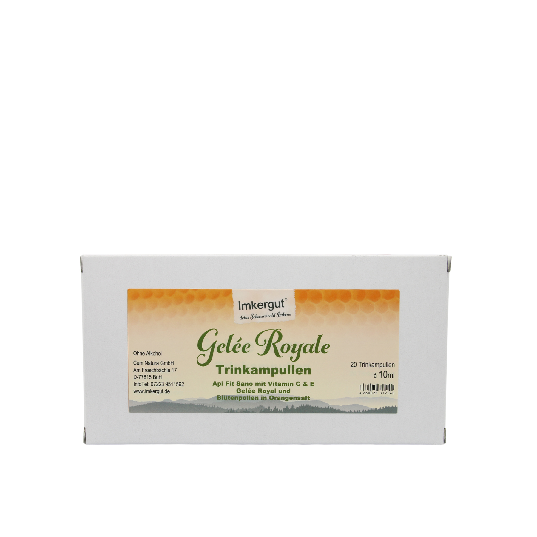 Gelee Royale Trinkampullen frontal Gelee Royale Trinkampullen frontal